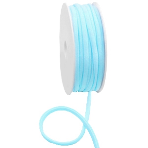 DQ stitched elastisch lint Ibiza light turquoise blue, 49cm